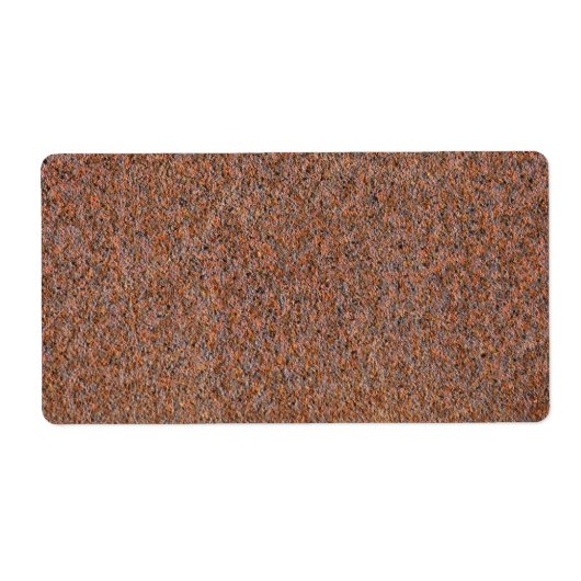 Étiquette Rouille foncée (Devant)