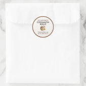 Étiquette Roulés à la Cannelle Faits Maison avec A (Sac)