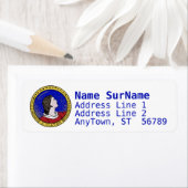 Étiquette Roundel de Saint Viator de Lyon le Catéchiste (LD (En situation)