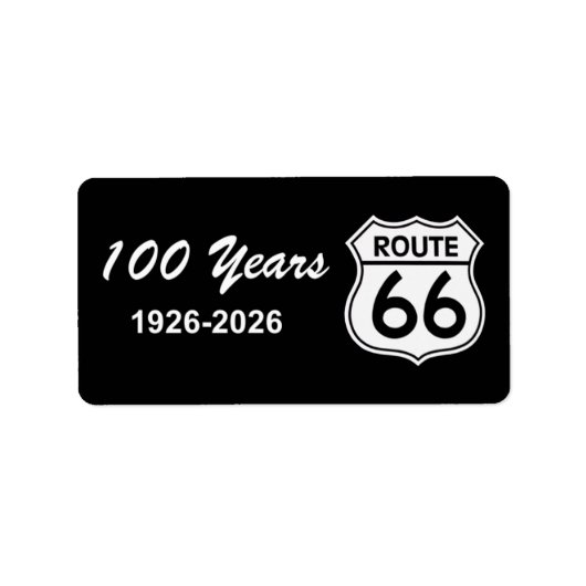 Étiquette Route Historique 66 Centenaire (Devant)