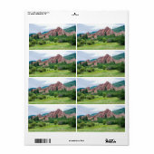 Étiquette Roxborough Meadows Mountains et Spires (Feuille entière)