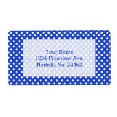 Étiquette Royal Blue Combination Pois par STaylor (Devant)