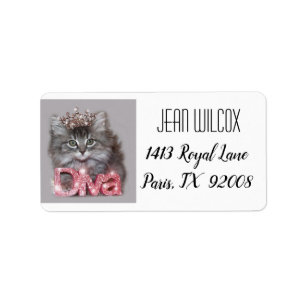 Étiquette "Royal Diva Cat"