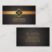 Étiquette royal d'or de monogramme d'entraîneur (Devant / Derrière)