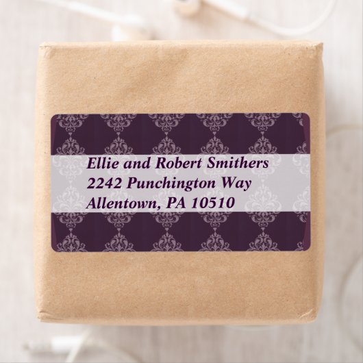 Étiquette Royale violette (En situation)