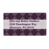 Étiquette Royale violette (Devant)