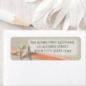 Étiquette Ruban de corail et sébaste (En situation)