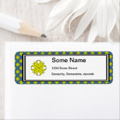 Étiquette Ruban de trèfle jaune par Kenneth Yoncich (En situation)