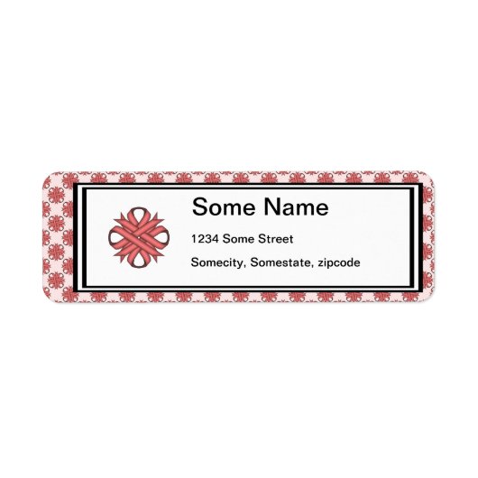 Étiquette Ruban de trèfle rose par Kenneth Yoncich (Devant)