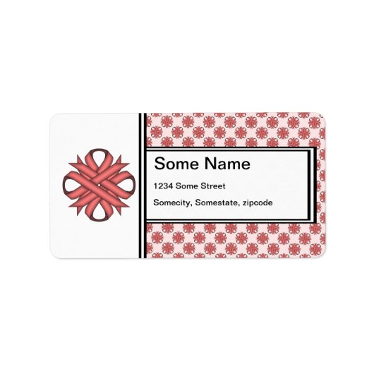 Étiquette Ruban de trèfle rose par Kenneth Yoncich (Devant)