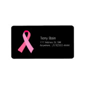 Étiquette Ruban rose (Devant)