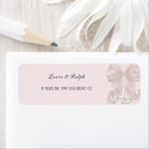 Ruban rose élégant rayé
