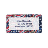 Étiquette Rubans étoilés (Devant)