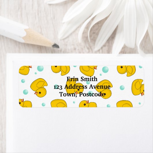 Étiquette Rubber Duck (En situation)