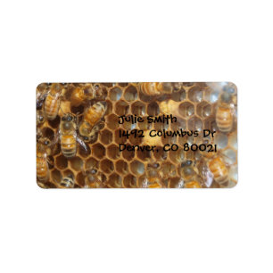 Étiquette Ruche d'abeille