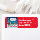 Étiquette Rude Alf l'elfe à nez rouge Adresse de retour pers (En situation)