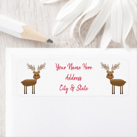 Étiquette Rudolph (En situation)