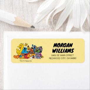 Étiquette Rue Sésame   Portrait du groupe Pals sésame