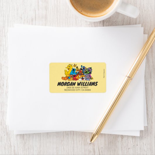 Étiquette Rue Sésame | Portrait du groupe Pals sésame (En situation)