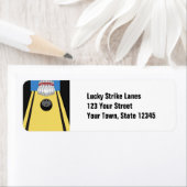 Étiquette Ruelle de bowling, Épingles, Balle (En situation)