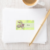Étiquette Run rabbit (En situation)