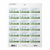 Étiquette Rurale Mariage rustique (Feuille entière)