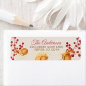 Étiquette Russe Acorn Berry Garland Noël (En situation)