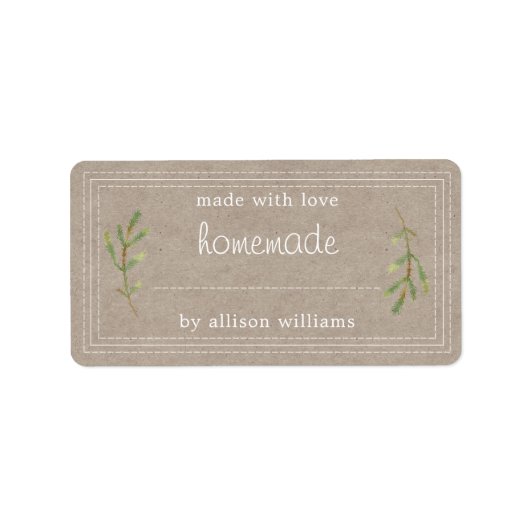 Étiquette Russe fait maison de la confiture de produits conf (Devant)