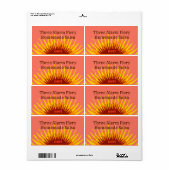 Étiquette Russe fait maison trois alarme chaude Salsa Étique (Feuille entière)