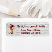 Étiquette Russe Western Pays Marsala Vintage Boot Boho (En situation)