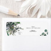 Étiquette Rustic Blue Gum Eucalyptus Adresse de retour (En situation)