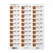 Étiquette Rustic Boho Fleur sauvage Wedding RSVP Adresse de  (Feuille entière)