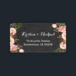 Étiquette Rustic Country Chalkboard Beau Floral<br><div class="desc">==================== A PROPOS DE CETTE CONCEPTION ======================== Panneau de Chalage Rustique Pays Beau Étiquette de adresse Floral. (1) Tous les styles de texte, couleurs, tailles peuvent être modifiés pour répondre à vos besoins. (2) Si vous avez besoin d'une personnalisation ou d'articles correspondants, veuillez me contacter. (3) Vous pouvez trouver des...</div>