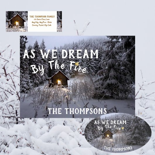 Étiquette Rustic Country Christmas Retourner l'adresse