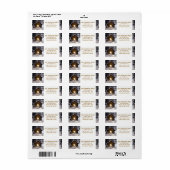 Étiquette Rustic Country Christmas Retourner l'adresse (Feuille entière)