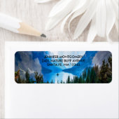 Étiquette Rustic Country Mountains Nature Pittoresque (En situation)