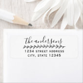 Étiquette Rustic Foliage Nom de famille Adresse de retour (En situation)