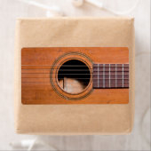 Étiquette Rustic guitar (En situation)