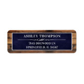 Étiquette Rustic Man Myth Legend 100 Birthday Return Adresse (Devant)