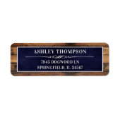 Étiquette Rustic Man Myth Legend 85 Anniversaire Adresse de  (Devant)