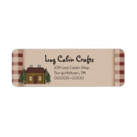 Rustic Primitive Country Log Cabine Adresse de ret