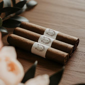 Étiquette Rustic Western Horseshoe Monogram Cigar Bands