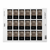 Étiquette Rustic Western Pays Arme à feu Armoire fusils (Feuille entière)