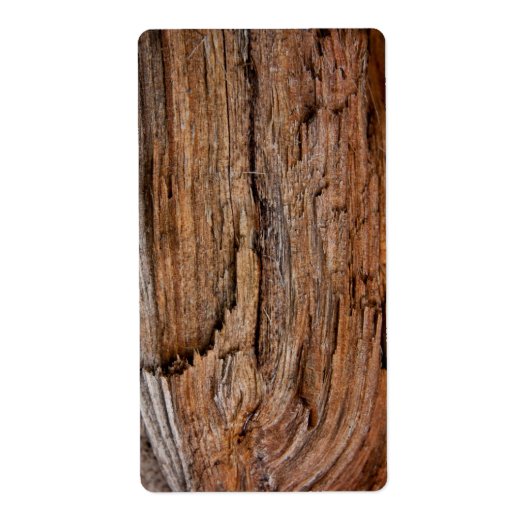 Étiquette Rustic wood (Devant)