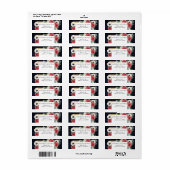 Étiquette Rustic Wood Navy Burgundy Gold Floral Mariage (Feuille entière)