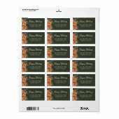 Étiquette Rustic Woodland Christmas Retourner l'adresse (Feuille entière)