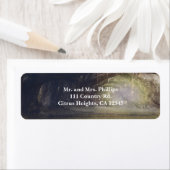 Étiquette Rustic Woods Enchanted Forest & Lumières Mariage (En situation)