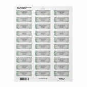 Étiquette Rustique Aquarelle huile d'olive adresse de retour (Feuille entière)