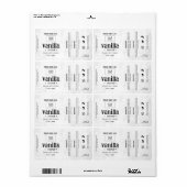 Étiquette rustique blanc personnalisable (Feuille entière)