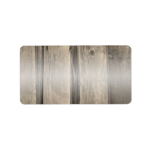 Étiquette Rustique Country Grange Bois